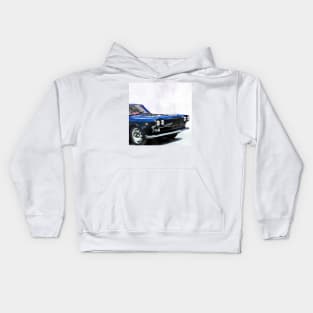 Vintage Alfa Romeo in watercolor Kids Hoodie